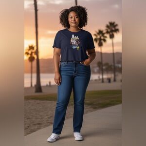 Snoopy and Woodstock juniors plus size Crop Top